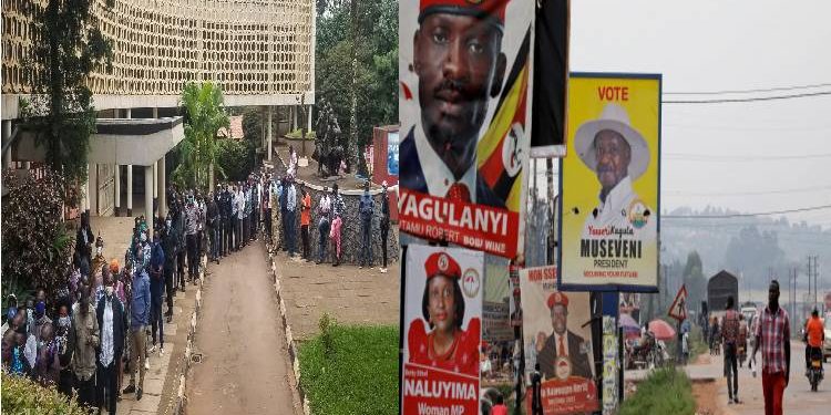 Ugandans vote in tense presidential election