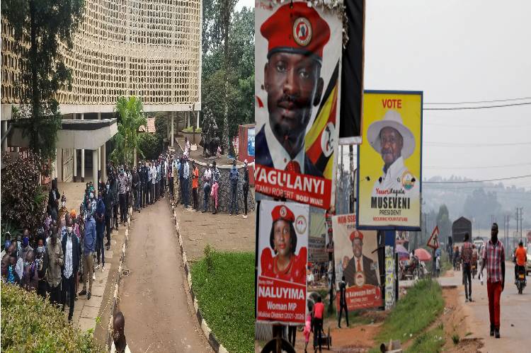 Ugandans vote in tense presidential election
