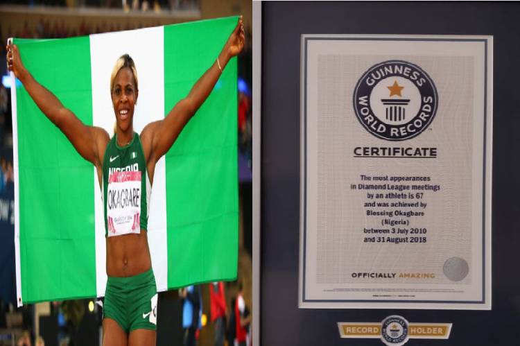 Nigeria’s Blessing Okagbare enters Guinness Book of World Records
