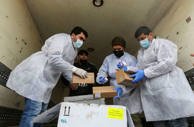Gaza receives first shipment of COVID-19 vaccine