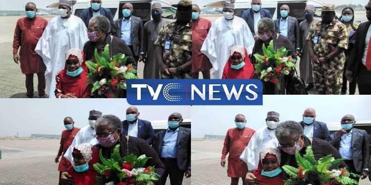 World Trade Organisation DG, Okonjo-Iweala arrives Abuja