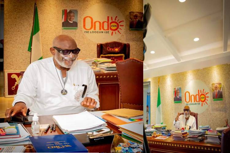 Akeredolu resumes from vacation, assures Ondo people of accelerated devt
