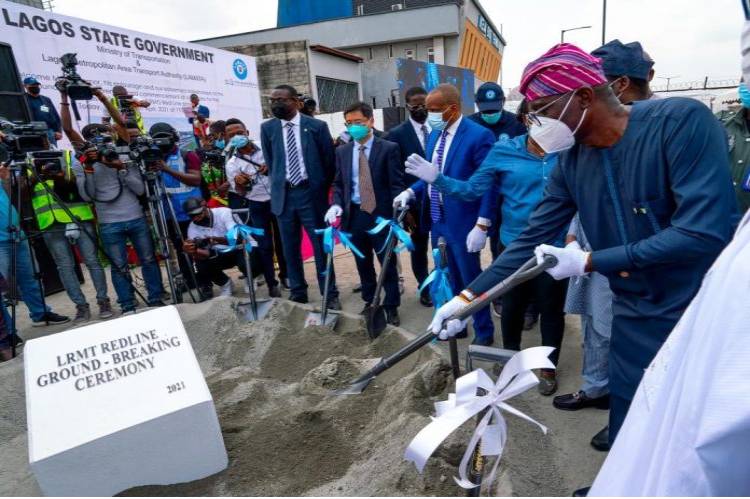 Sanwo-Olu kicks off construction of rail mass transit red line - TVC News