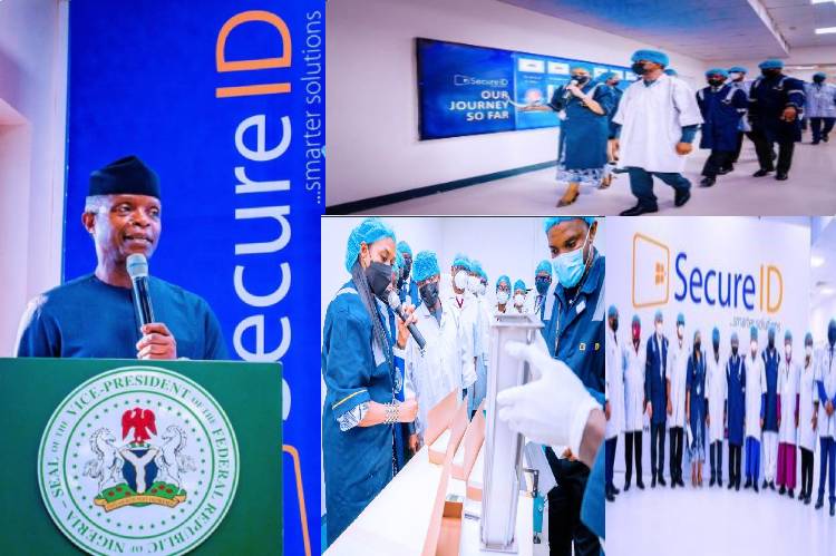 VP Osinbajo tours world-class smart card facility in Lagos