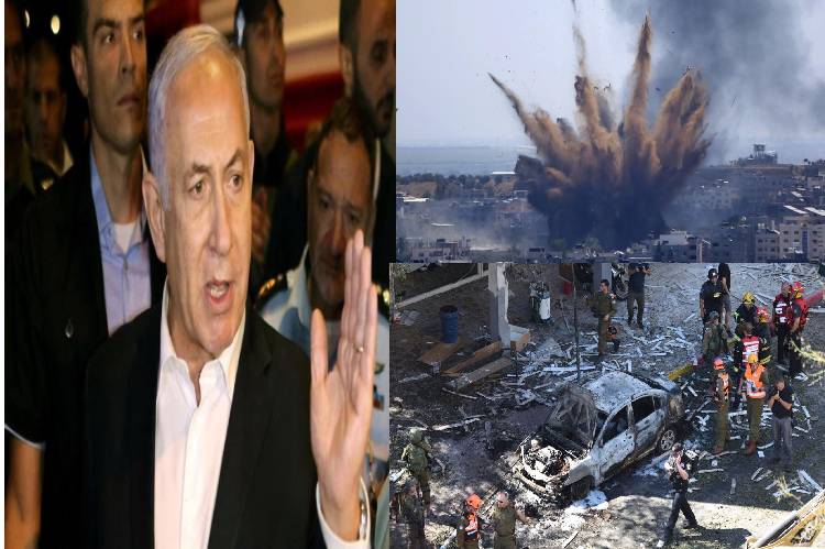 Israeli PM Netanyahu vows to continue air strikes on Gaza