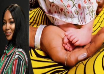 Supermodel, Naomi Campbell, welcomes first child at 50