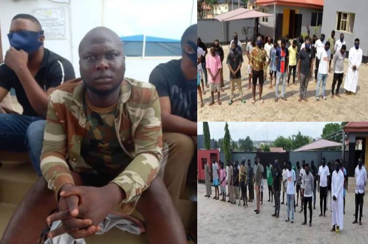 EFCC arrests Army deserter, 33 others for suspected internet fraud in Osogbo