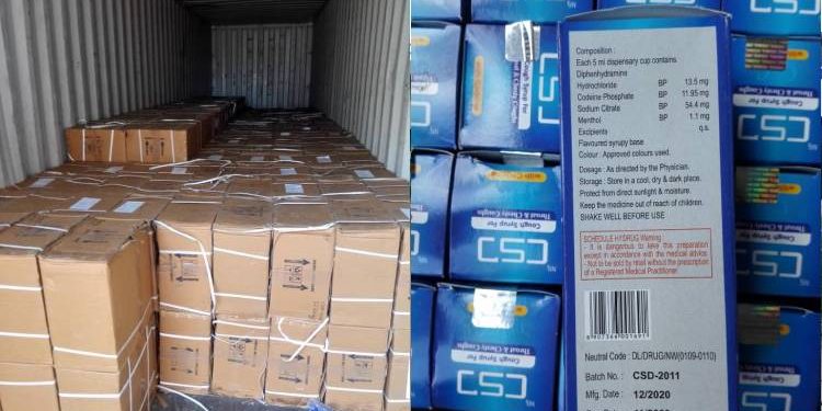 NDLEA operatives intercept 100,000 bottles of Codeine, Khat at Onne Port, Abuja Airport
