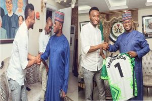 Mikel Obi visits Yahaya Bello, highlights importance of youth leadership
