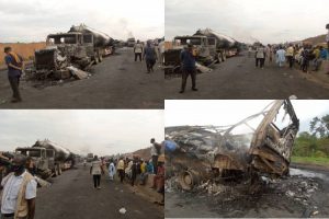 UPDATED: Five trucks, two cars destroyed in Ogere multiple tanker explosions