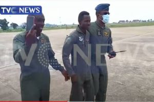 Military authorities celebrate heroic survival of one of it’s fighter pilots