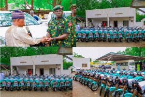 Kebbi donate six Hilux patrol Vehicles, 30 motorcycles to Nigerian Army