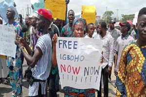 Yoruba nation agitators demand Igboho’s release in Ibadan