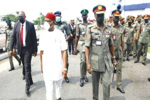 Latest Breaking News on Nyesom Wike : Governor Nyesom Wike Charges Army on professionalism