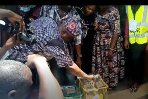 Obasa votes, expresses dissatisfaction about low turnout of voters in Agege