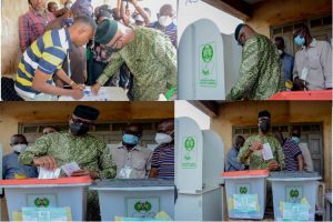 Ogun Council Poll_ Governor Abiodun votes at Polling Unit 2, Ita-Isoyin, Iperu Remo