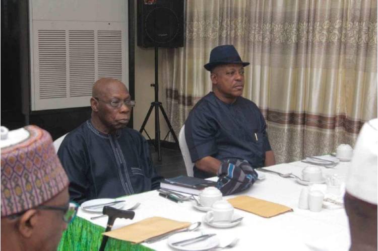 PDP Crisis: Obasanjo, Uche Secondus in closed door meeting