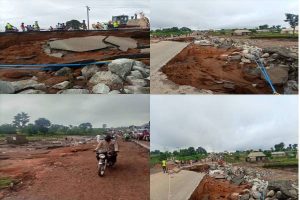 Latest news in Nigeria is that Motorists, travellers groan as section of Lokoja-Kabba caves in