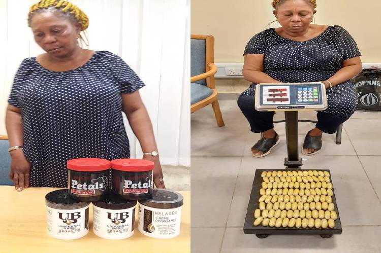 NDLEA nabs Italy-bound woman with 100 wraps of heroin at MMIA, Lagos, intercepts 69kg cocaine, others bound for UK