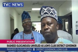 Rasheed Ologundudu unveiled as Lions Club’s District Governor