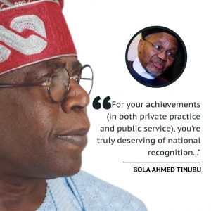 Latest Breaking News about Asiwaju Bola Ahmed Tinubu: Asiwaju Tinubu elogises Mamman Daura on Vanguard Lifetime Achievement Award