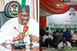 Adamawa state governor,  Ahmadu Fintiri said the People’s Democratic Party Convention Committee he headed has amicably revolved most crises he met on ground within two days in office.