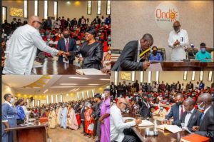 Akeredolu swears in Akintoroye as substantive  Chief Judge