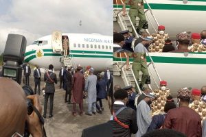 Buhari arrives Imo for one day visit