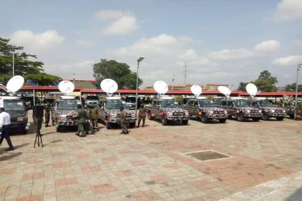 COAS inaugurates set of Satellite Communication Vehicles