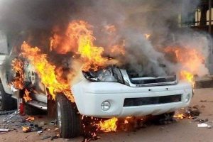 Latest Breaking News about Insecurity in South East: Unknown gunmen kill 3 policemen in Onitsha, set Vehicle ablaze
