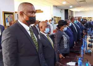  Gov. Ugwuanyi swears in Justice Ozoemena as Acting Chief Judge of Enugu 