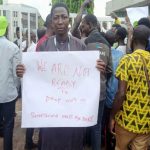 IBBU tuition fees hike: Students protest, barricade entrance of Niger State House of Assembly