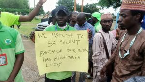  IBBU tuition fees hike: Students protest, barricade entrance of Niger State House of Assembly