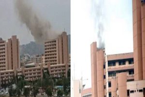 Latest Breaking News From Abuja{: Fire guts part of Federal Secretariat, Abuja