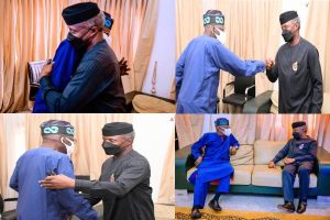 PHOTOS_ Osinbajo meets Tinubu in Abuja