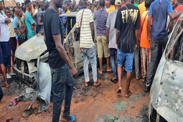 Unknown gunmen attack vigilante office in Enugu, kill two, burn patrol vehicles