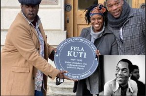 Fela Anikulapo Kuti has been honoured with a blue plaque in London
