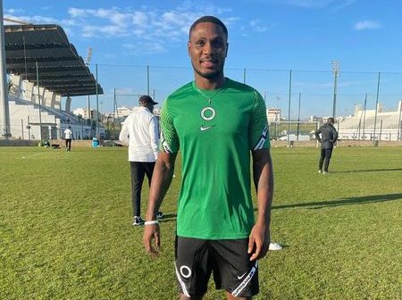 Ighalo finally arrives in Super Eagles camp ahead of Liberia clash