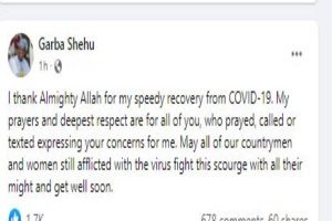 Garba Sheu on Covid-19