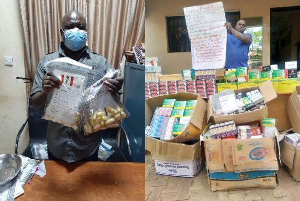 [Watch] NDLEA arrests Ghanaian, 2 Nigerians, recovers tramadol capsules, meth, others