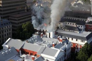 South African Parliament Fire