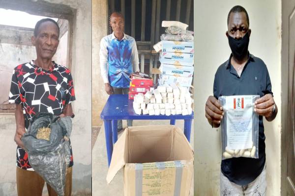 Septuagenarian, fake security agent nabbed for importing drug chocolates, cookies, others