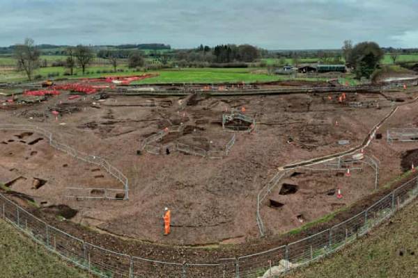 Archaeologists uncover remains of Roman settlement on England’s HS2 route