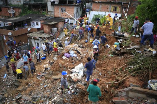 At least 38 dead from mudslides, floods in Brazil