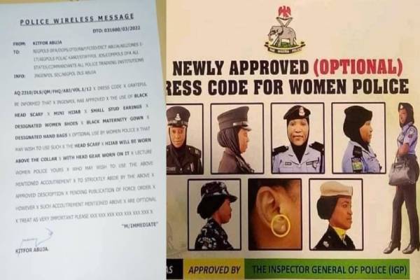 Police Force Headquarters Approves New Dress Code For Police Women