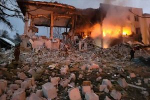 Ukraine military base attacked by Rissia
