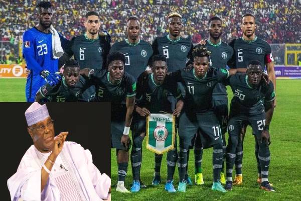 You’ve second chance to qualify for Qatar, Atiku tells Super Eagles