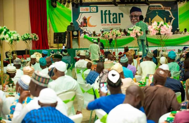 Akeredolu breaks fast with Muslims, calls for concerted prayers against insecurity