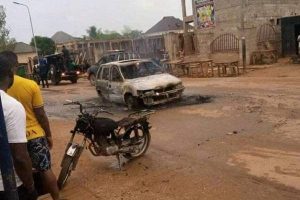 Buhari’s visit: Gunmen burn vehicle, motorcycle in Ebonyi