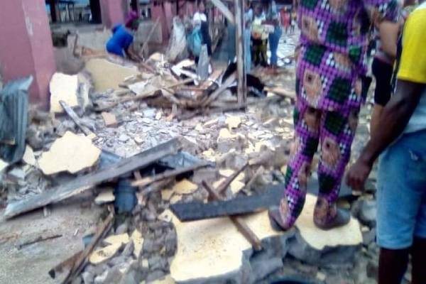 3 reportedly killed, 2 injured as shop collpases in Ebonyi market